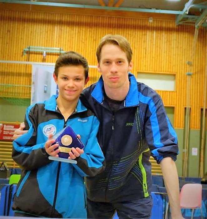 Marc Sagawe & Dominik Habesohn - U15 Meisterschaften Hallein 2017 - Badener AC-Tischtennis