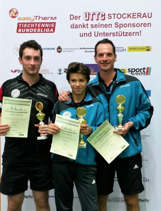 Badener AC Tischtennis - NÖ Landesmeisterschaften 2017 - Sagawe-Dworak-Meixner