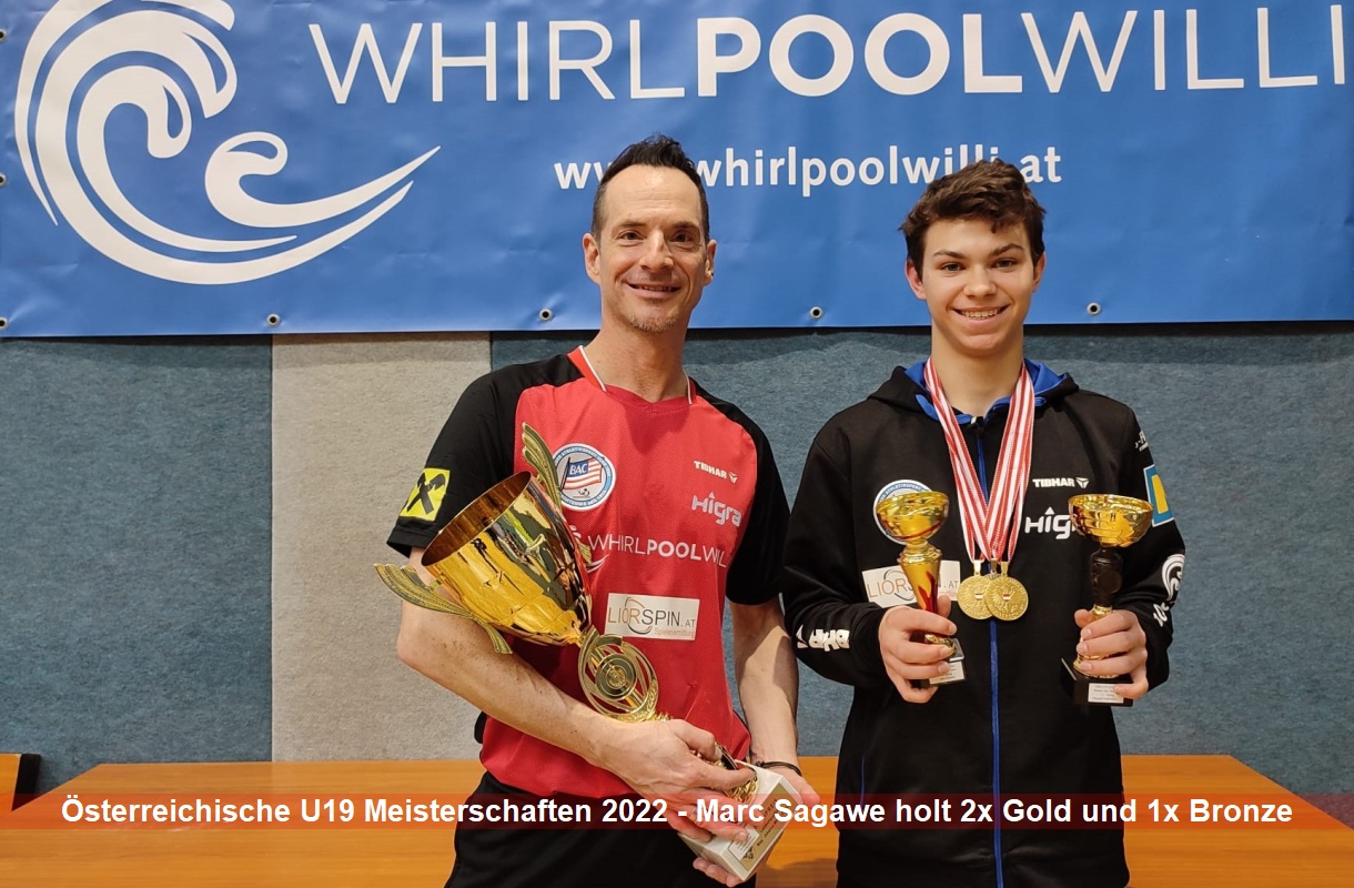 Badener AC Tischtennis - Marc Sagawe U19 - Österreichische Meisterschaften 2022