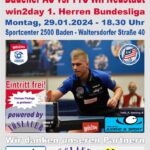 Badener AC Tischtennis - win2day Herren Bndesliga - SolexConsult Wiener Neustadt 2023/2024