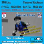 Badener AC Tischtennis - Plakat Bundesliga Heimspiel - Saison 2023/2024