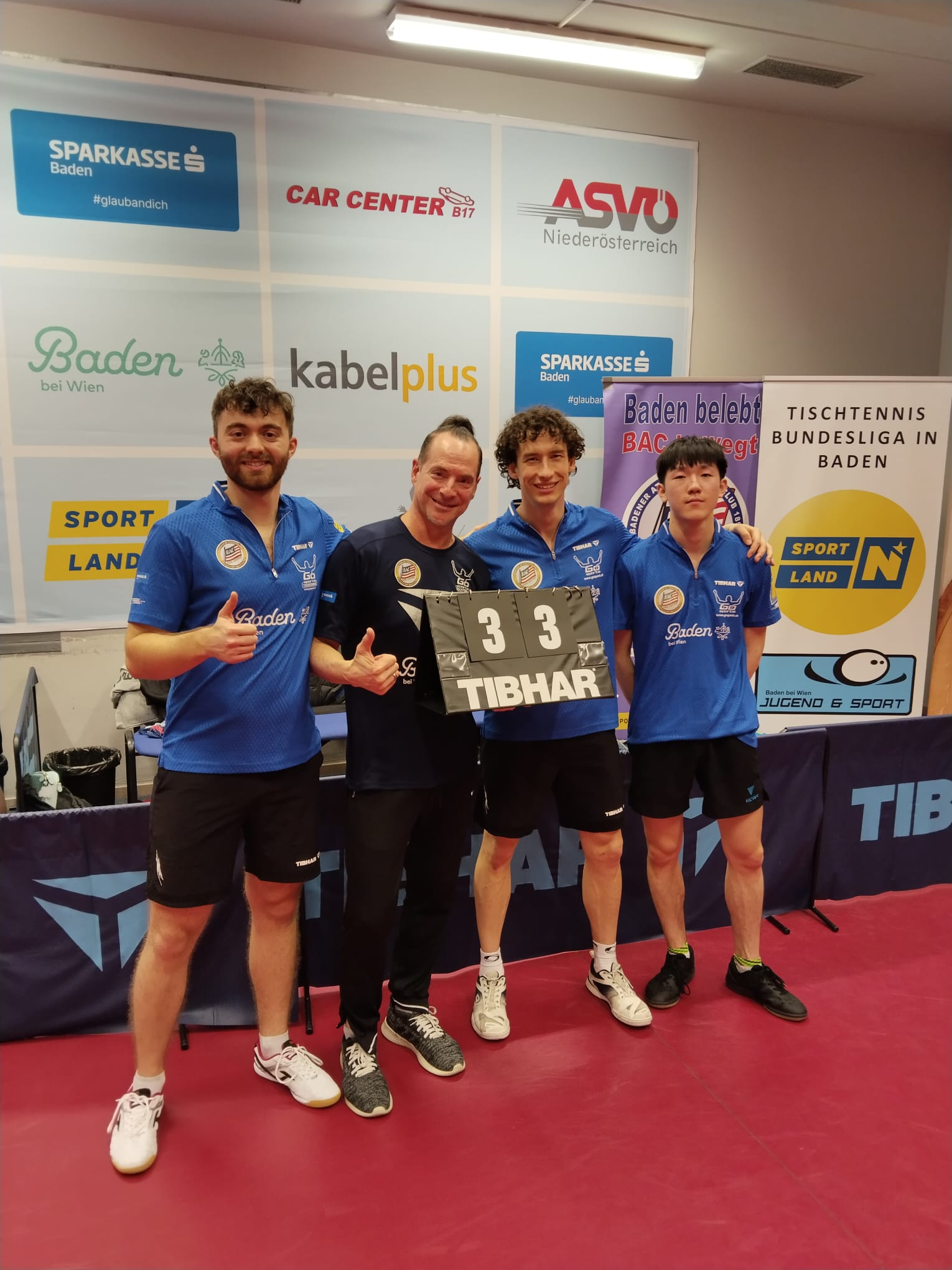 Fulminanter Bundesligaabend und ein hervorragendes 3:3 gegen den Spitzenclub SolexConsult TTC Wiener Neustadt